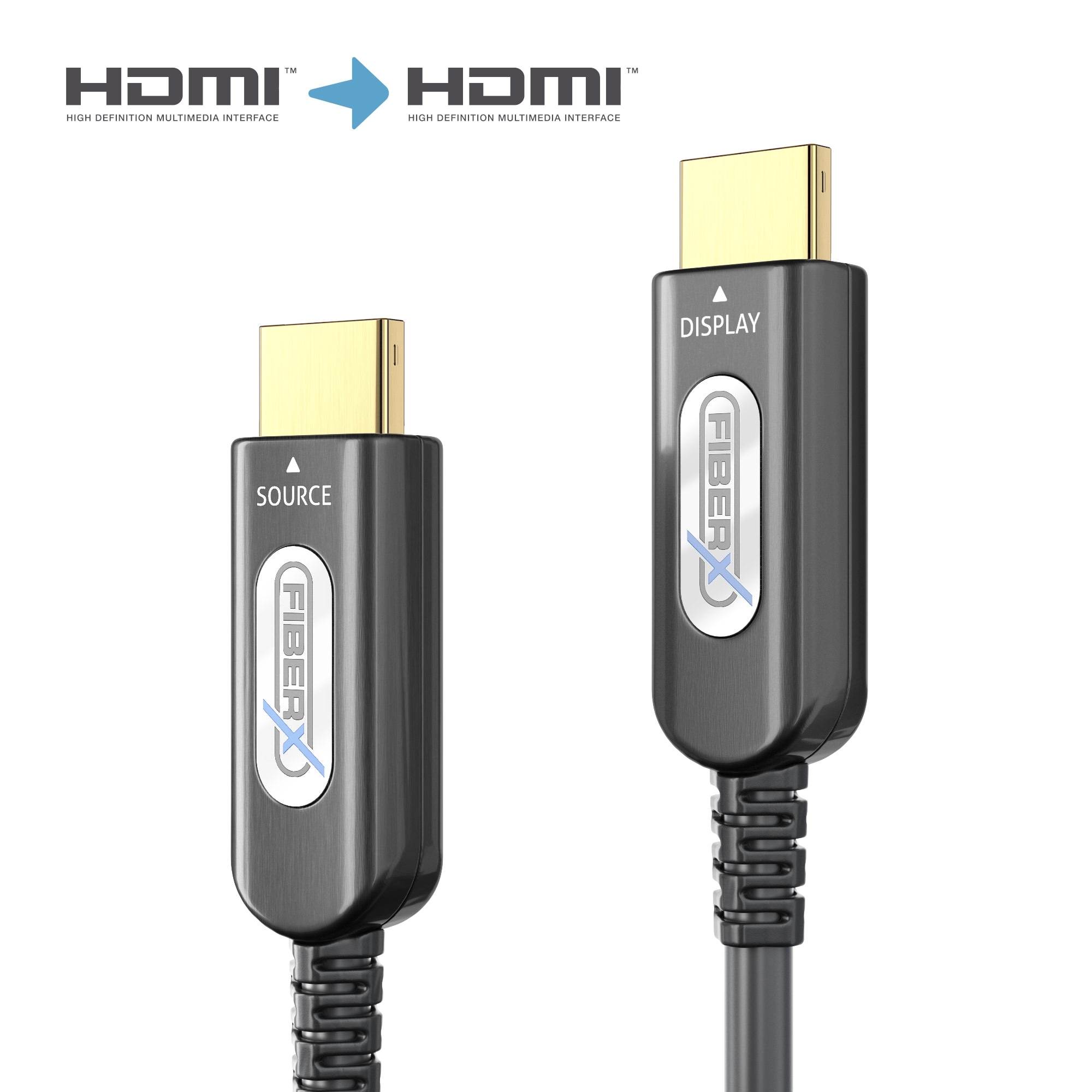 FiberX FX-I360-050S - HDMI 2.0 - 4K - Gepanzertes Glasfaserkabel - 50m