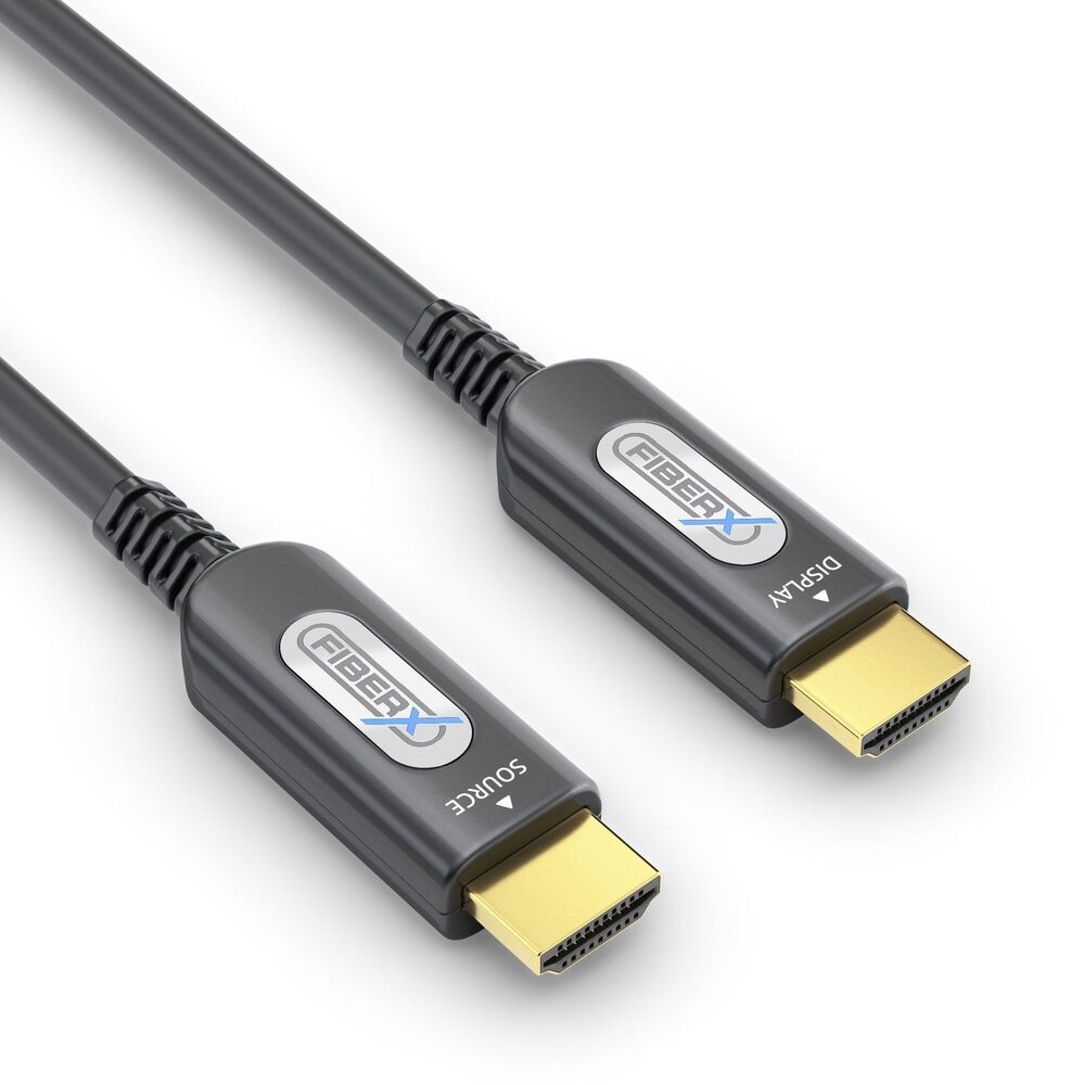 FiberX FX-I360-010 - HDMI 2.0 - 4K - Gepanzertes Glasfaserkabel mit Kabeltrommel - 10m