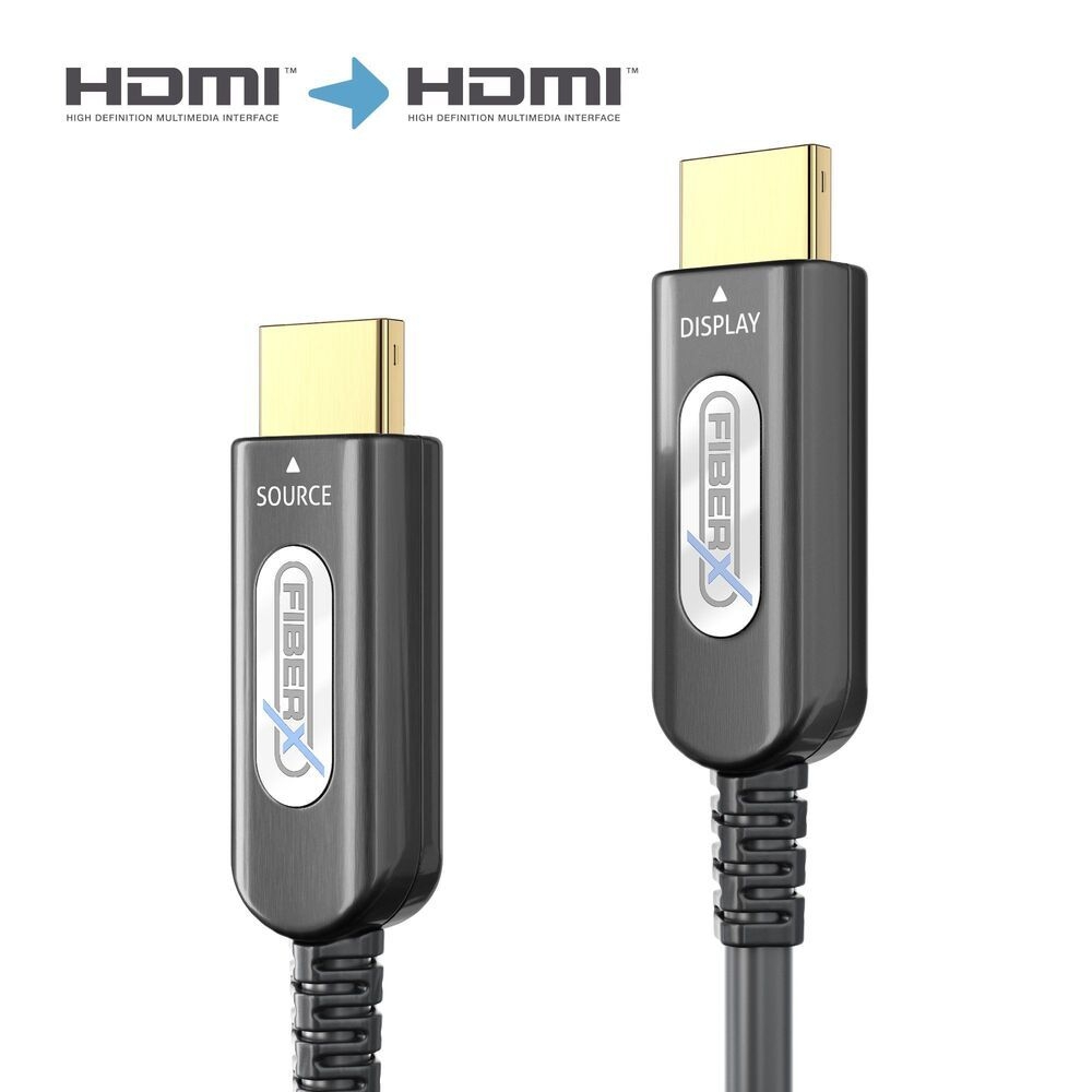 FiberX FX-I360-070 - HDMI 2.0 - 4K - Gepanzertes Glasfaserkabel mit Kabeltrommel - 70m