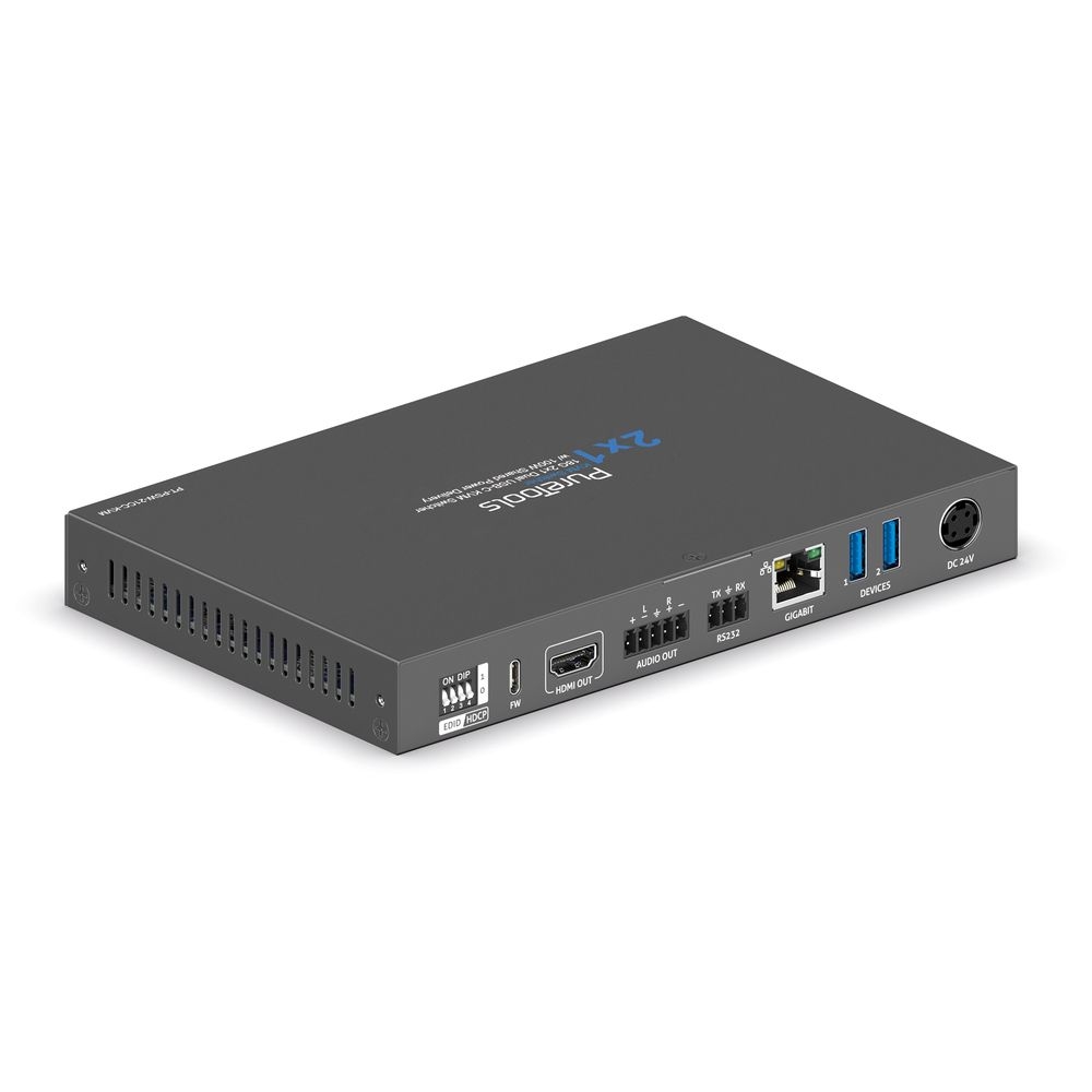 PureTools PT-PSW-21CC-KVM - 2 x USB-C - KVM 2x1 Dual Switcher mit 100W PD