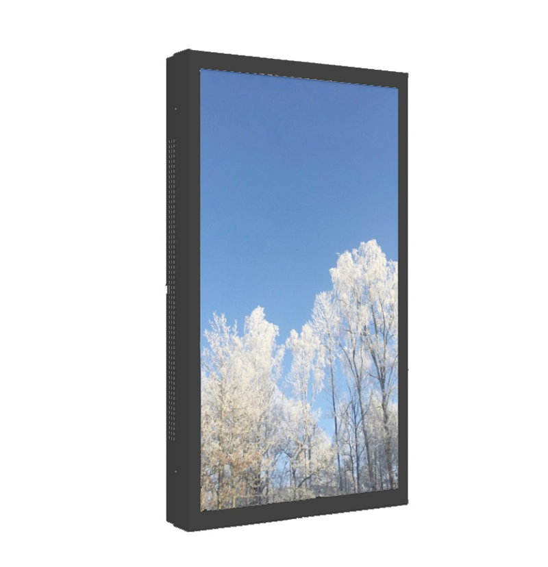 HI-ND OW5522-5201-02 - Outdoor Wall Casing 55 Zoll - Outdoor Wandgehäuse - Portrait/Landscape - für LG Display 55XE4F - Schwarz