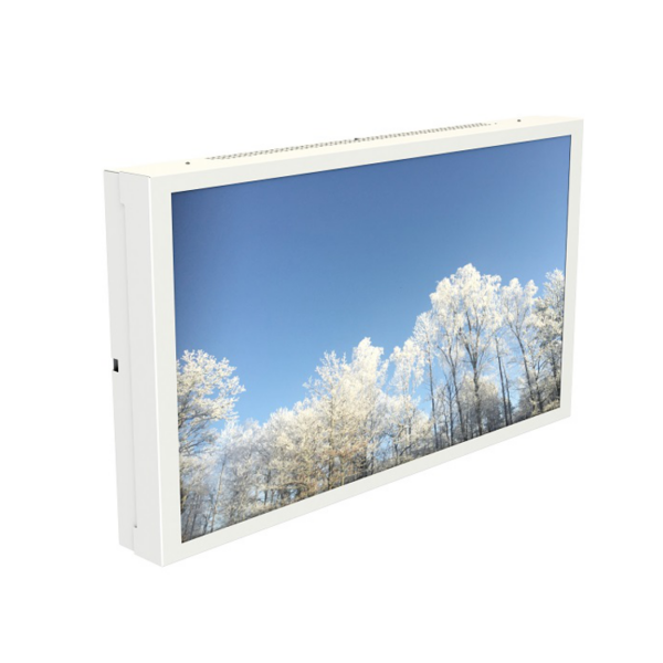 HI-ND OW5522-5201-01 - Outdoor Wall Casing 55 Zoll - Outdoor Wandgehäuse - Portrait/Landscape - für LG Display 55XE4F - Weiß