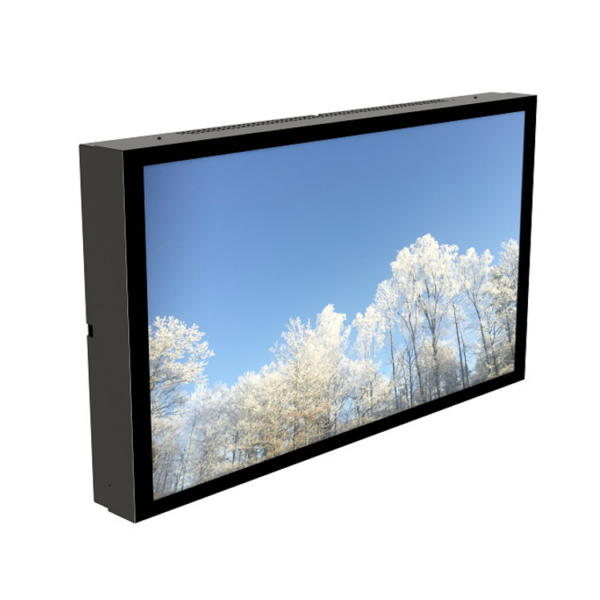 HI-ND OW5522-5201-02 - Outdoor Wall Casing 55 Zoll - Outdoor Wandgehäuse - Portrait/Landscape - für LG Display 55XE4F - Schwarz