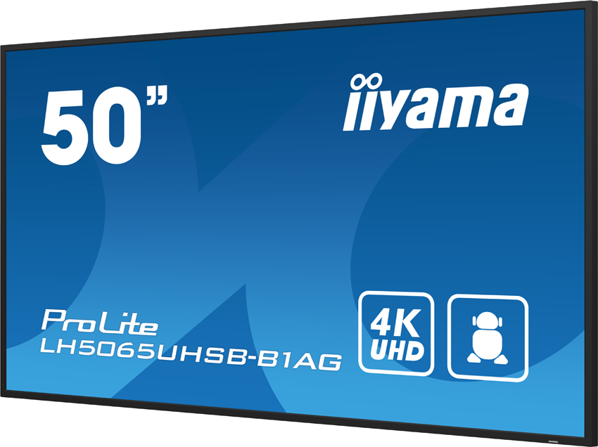 iiyama ProLite LH5065UHSB-B1AG - 50 Zoll - 800 cd/m² - 4K - Ultra-HD - 3840x2160 Pixel - 24/7 - Android - Display - Schwarz