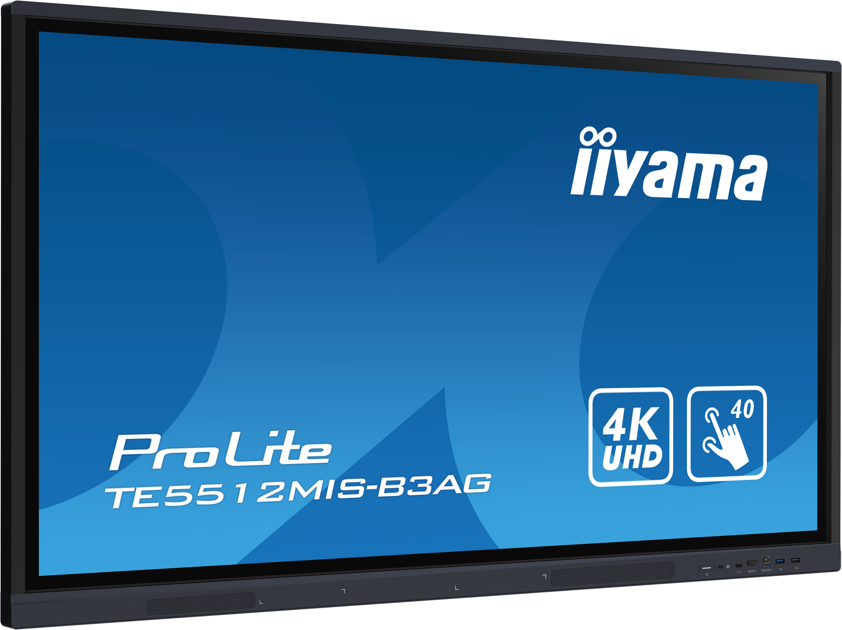 iiyama ProLite TE5512MIS-B3AG - 55 Zoll - 400 cd/m² - 4K - Ultra-HD - 3840x2160 Pixel - 40 Punkt - Touch Display - Schwarz