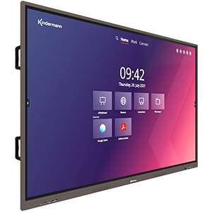 Kindermann Huddle65M  - All-in-one-Lösung - 65 Zoll Touch-Display - CommuniKam KVB120 - DisplayLift motorisierter Rollwagen - KLICK&SHOW K-FX BYOM