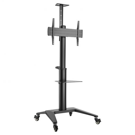 Hagor BrackIT Stand Single - mobiles Standsystem - 42 - 65 Zoll - VESA 600x400 mm - bis 70kg - Schwarz