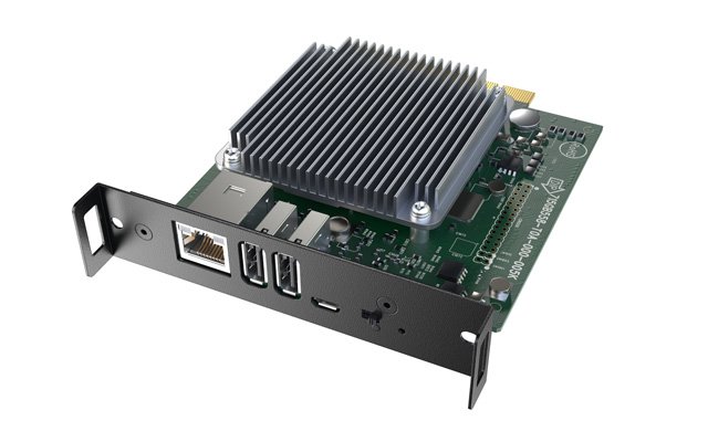 Im Sharp/NEC MultiSync P495-MPi4 ist das Raspberry Pi Compute Modul 4 bereits enthalten.