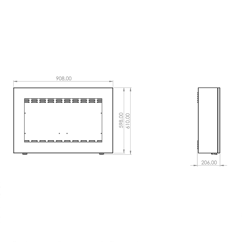 Hagor ScreenOut® Pro XS Landscape - 32 Zoll - Outdoorschutzgehäuse mit Heizung u. HQ-Lüftung