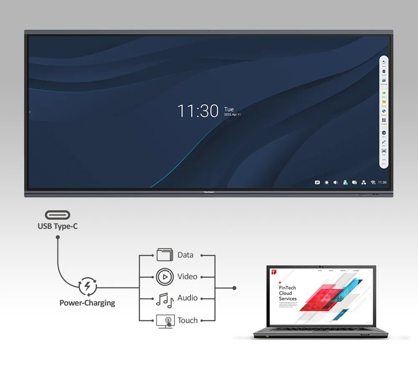 ViewSonic IFP92UW - 92 Zoll - 400 cd/m² - 5K - Ultrawide-HD - 5120x2160 Pixel - 40 Punkt - Touch-Display