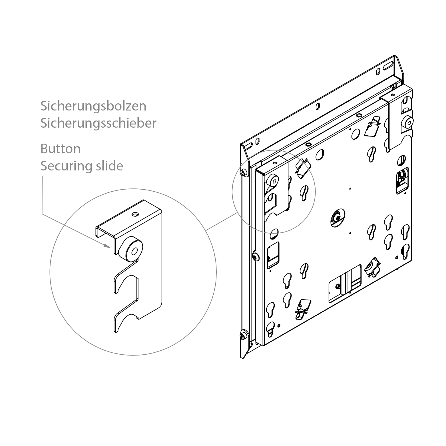 Hagor WH Turn M - drehbare Universal-Wandhalterung - für Display 46-55 Zoll - VESA 400x400mm - bis 45kg - Schwarz