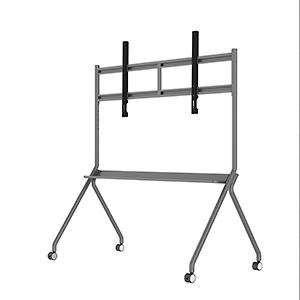 Kindermann MobileStand UW - mobiler Rollständer - 75-98 Zoll - VESA 1000x600mm - Silber