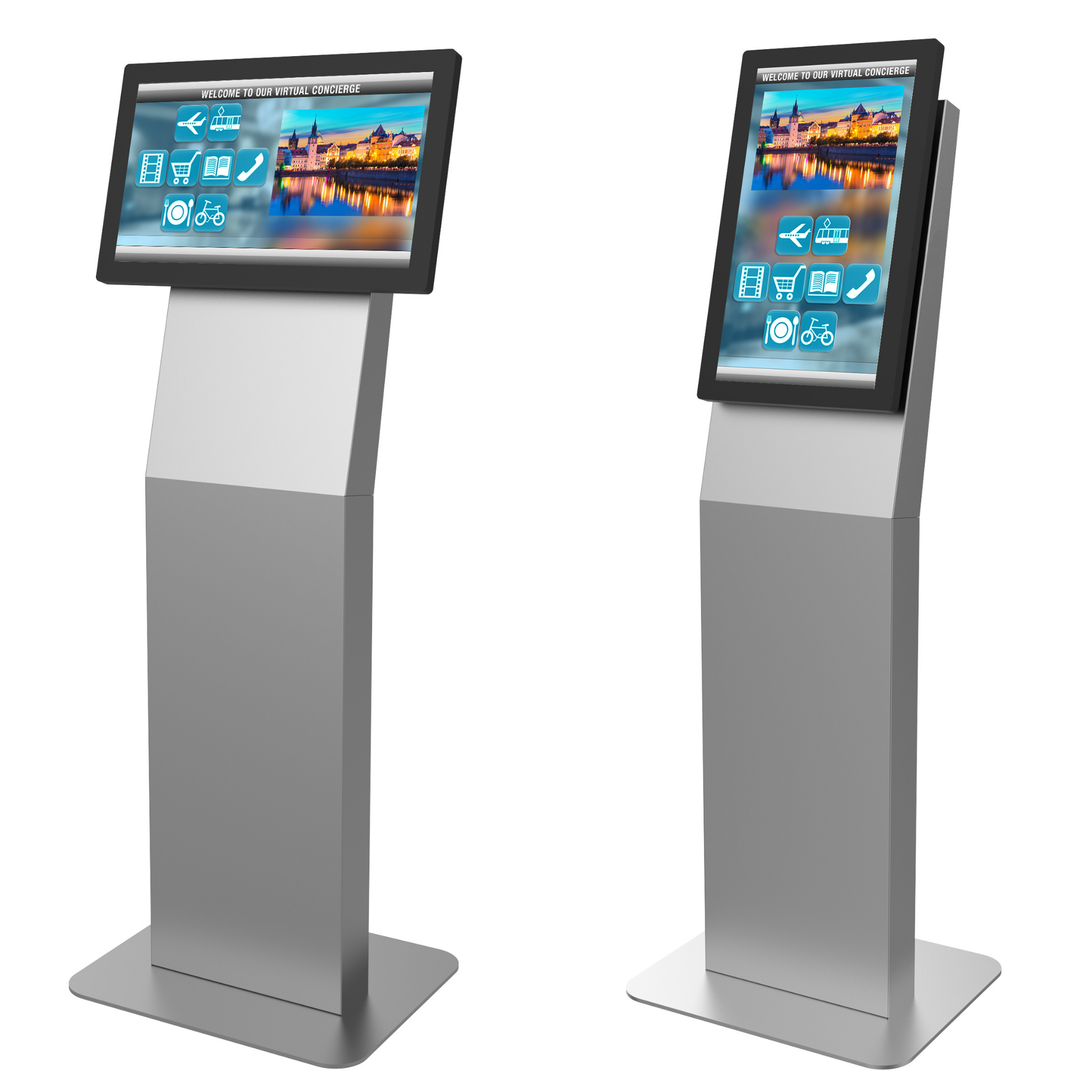 PEERLESS-AV KIP522-EUK - Indoor-Kiosk - Hoch- und Querformat - 15 - 32 Zoll Displays - VESA 200x200mm - bis 22,6kg - Schwarz