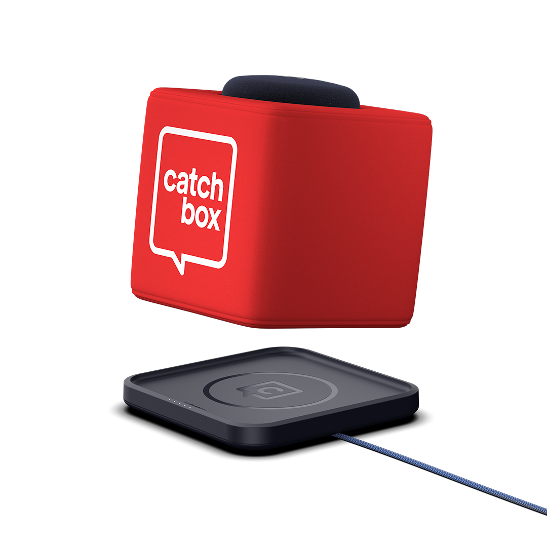 Catchbox Plus - System - 4 Channel - 4 x Cube (Wurfmikro) - 4 x drahtlose Ladestation Cube - Customized - Version 2024