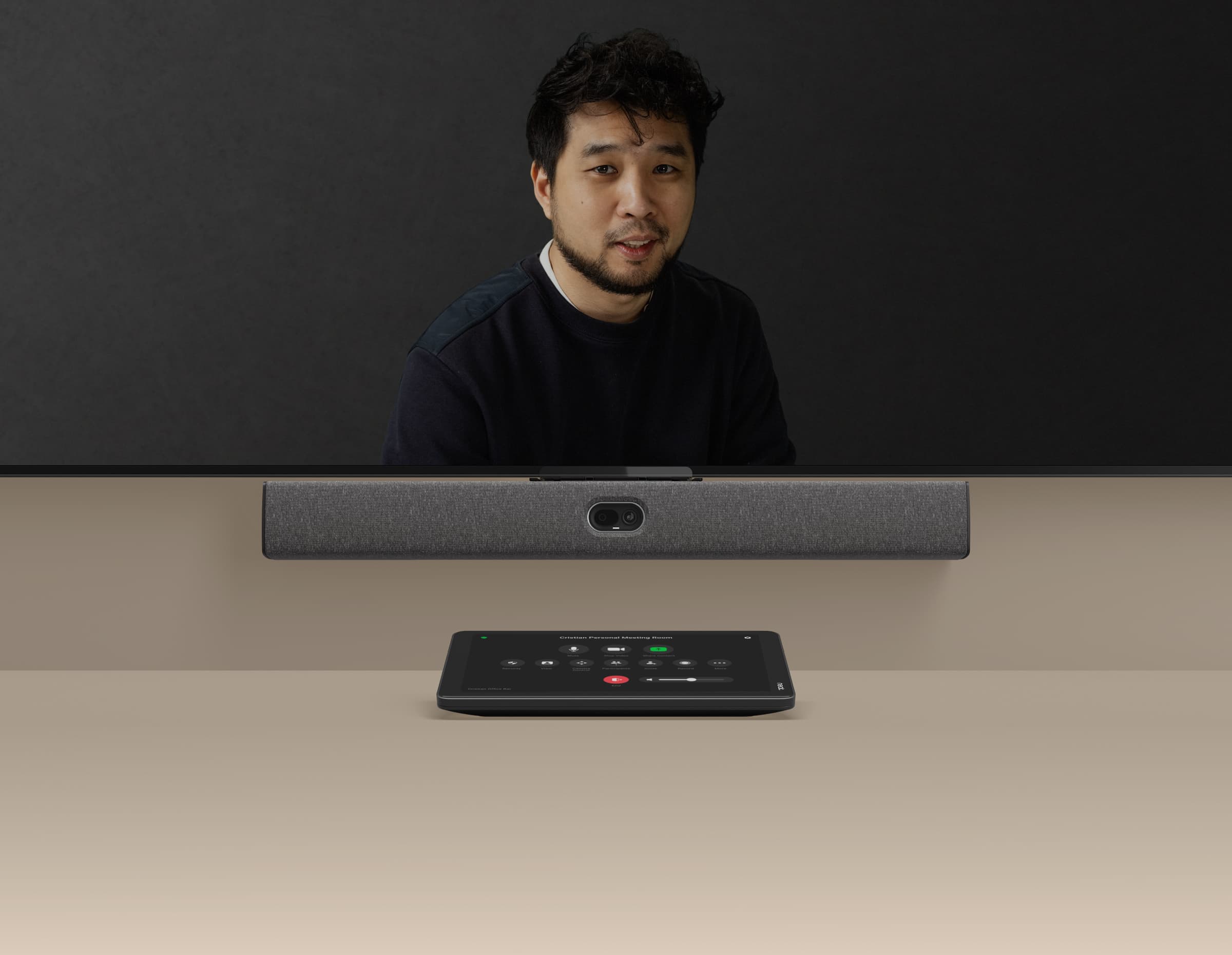 Neat Bar Generation 2 for Zoom and Microsoft Teams - All-in-One-Videokonferenzsoundbar mit Neat Pad Controller - kleine bis mittelgroße Räume