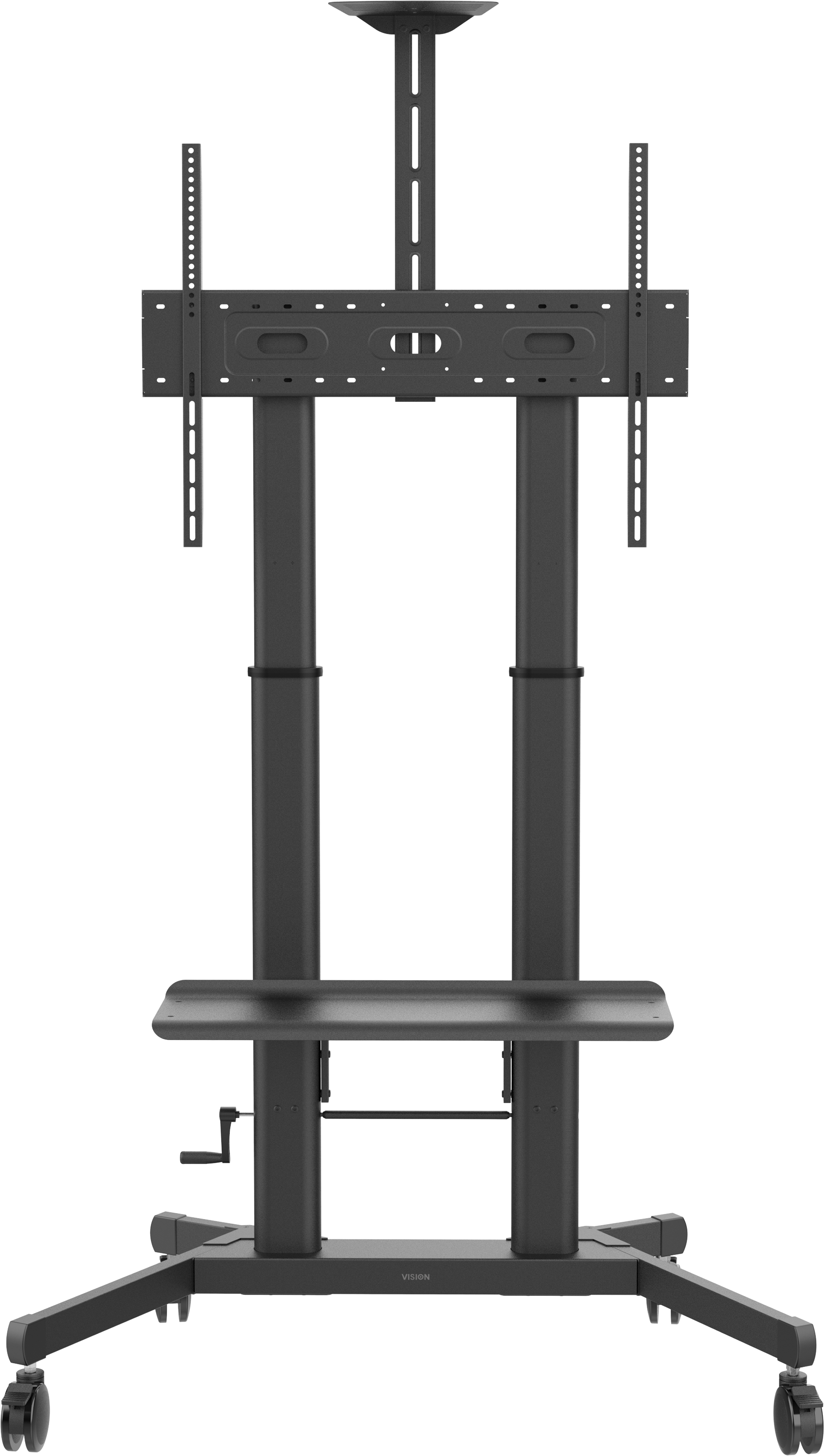 Vision VFM-F26 - höhenverstellbarer Rollwagen - 55-100 Zoll - VESA 800x600mm - bis 80kg - Schwarz