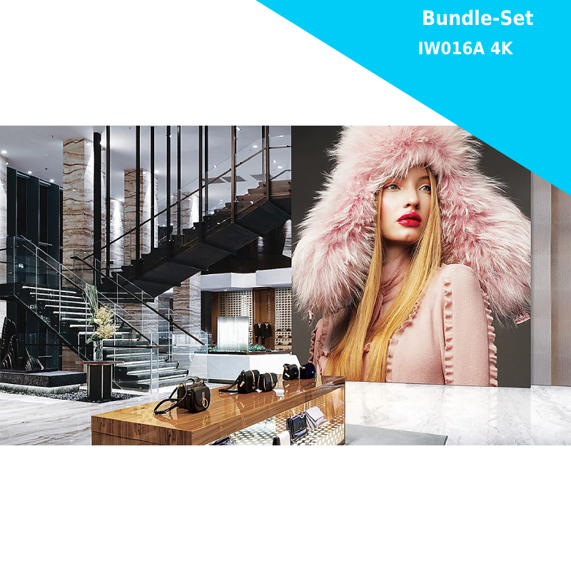 Samsung The Wall for Business IW008A - LED Bundle Komplettpaket 4K - 3840x2160 Pixel - 146 Zoll - 0.84mm PP - inkl. Halterung und Montagewerkzeug