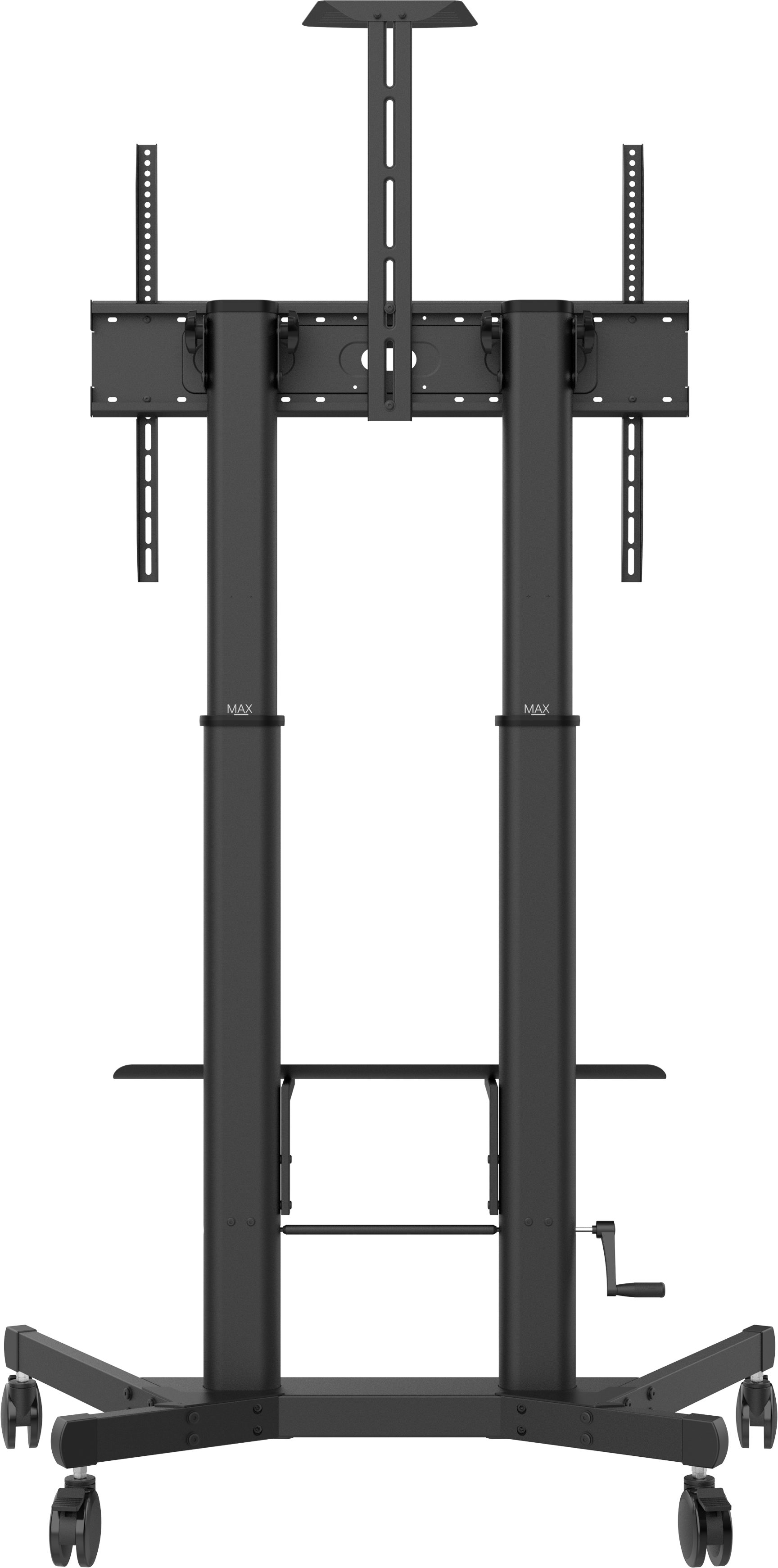 Vision VFM-F26 - höhenverstellbarer Rollwagen - 55-100 Zoll - VESA 800x600mm - bis 80kg - Schwarz