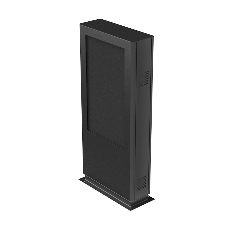 Hagor ScreenOut® Pro Back-to-Back - 55 Zoll - doppelseitige Outdoorstele mit Heizung und Lüftung - Hochformat - Schwarz