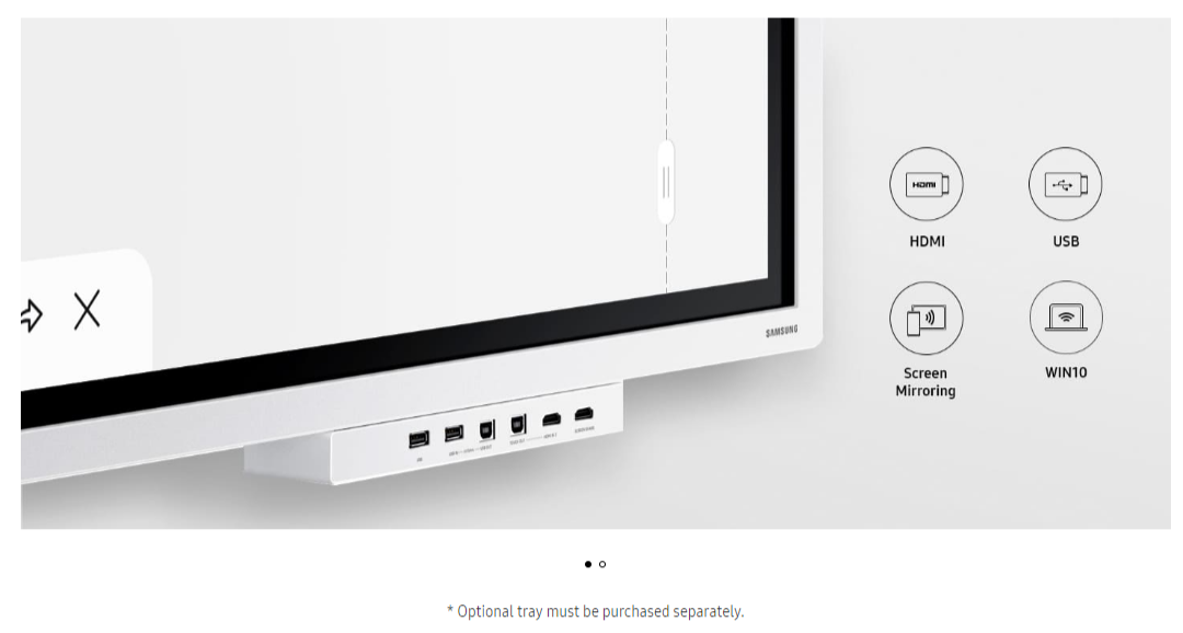 Samsung Tray - Anschlussboard für Samsung Flip WM65R und WM55R - CY-TF65BRC