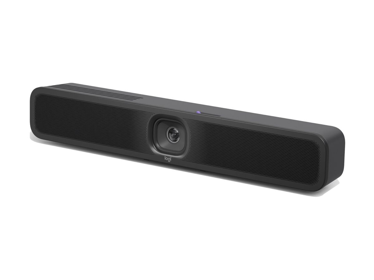 Logitech MeetUp 2 - All-in-One Videosoundbar - KI-Funktionen - 3840x2160 Pixel - BYOD - für kleine Meetingräume - Schwarz