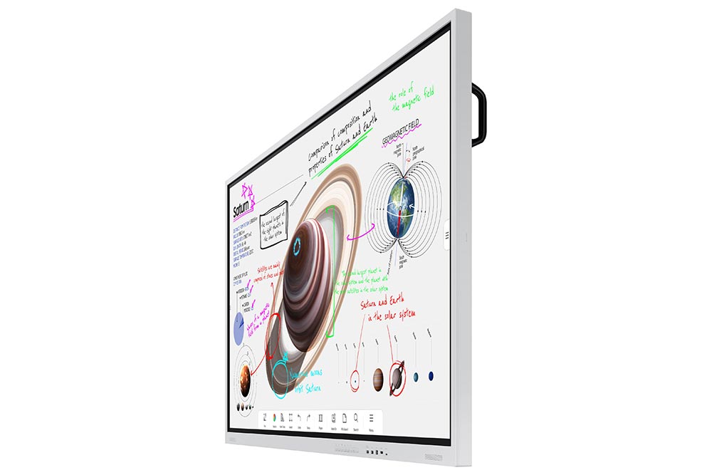 Samsung Flip Pro WM85B Bundle - 85 Zoll digitales Flipchart + Samsung WMN-8200SF Wandhalterung