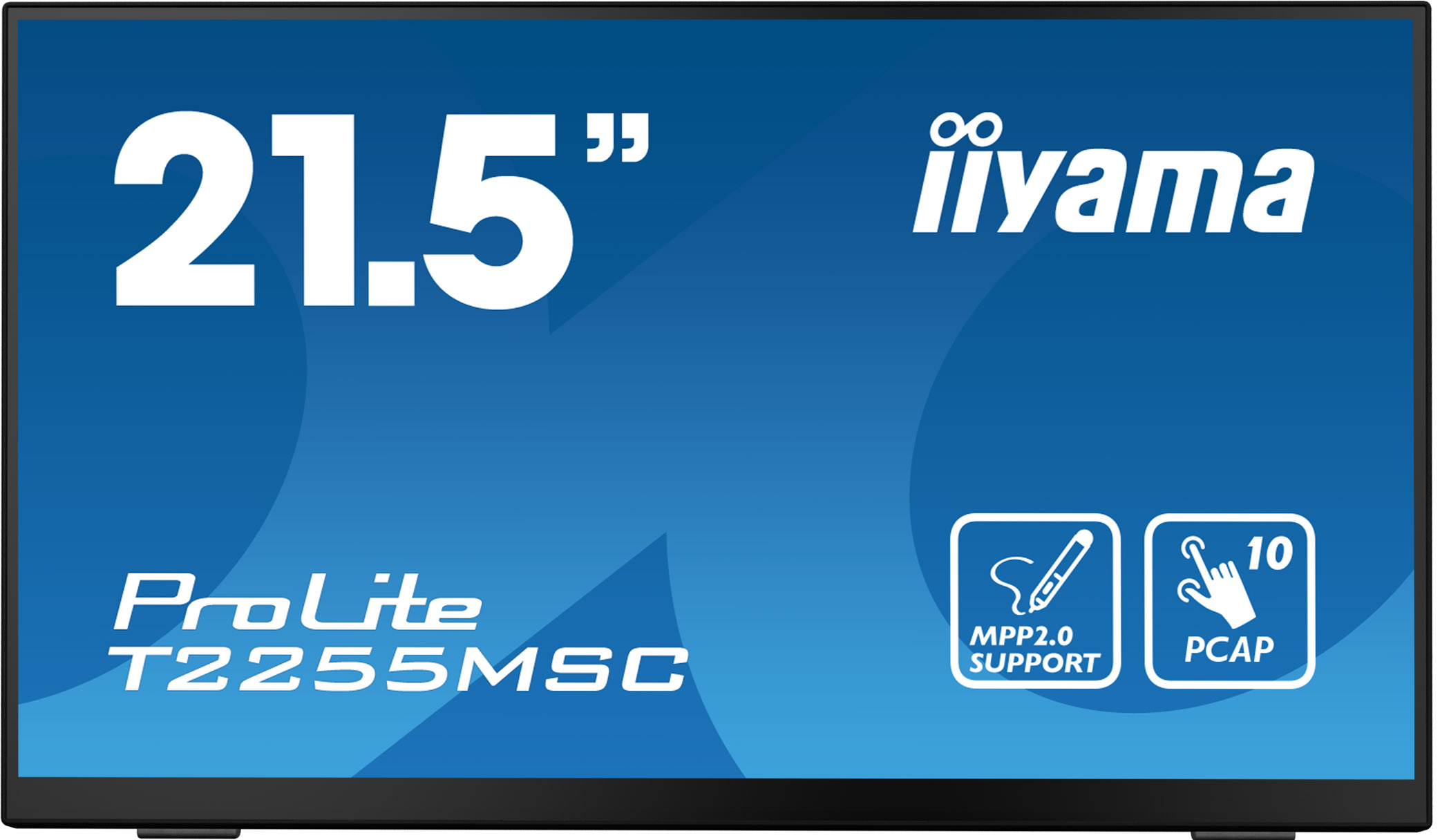 iiyama ProLite T2255MSC-B1 - 22 Zoll - 360 cd/m² - Full-HD - 1920x1080 Pixel - 10 Punkt - Multi Touch Monitor - Schwarz