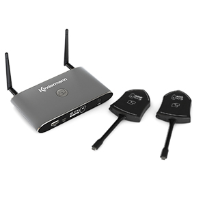 Kindermann KLICK+SHOW K-42UC Kit - drahtloses Präsentationssystem mit 2x USB-C Dongles - BYOD