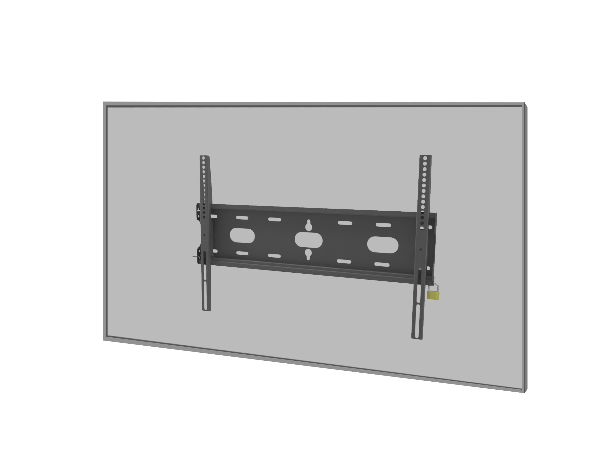 iiyama MD-WM6040 - Universelle Wandhalterung - VESA bis 600x400 mm - bis 125kg - Schwarz