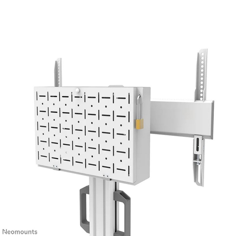 Neomounts Select FL50S-825WH1- höhenverstellbarer Rollwagen - 37-75 Zoll - VESA 600x400mm - bis 70kg - Weiss