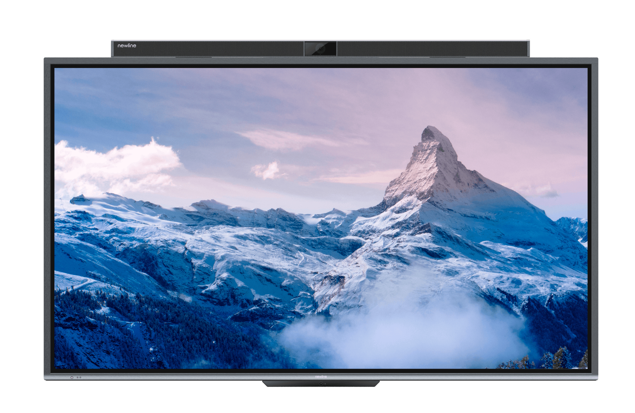 NewLine TT-8620UP - 86 Zoll - 400 cd/m² - UHD - 3840x2160 Pixel - 20 Punkt - Touch-Display - Kamera - WiFi - Mikrofon-Array - Soundbar - Android - NAOS UP-Serie