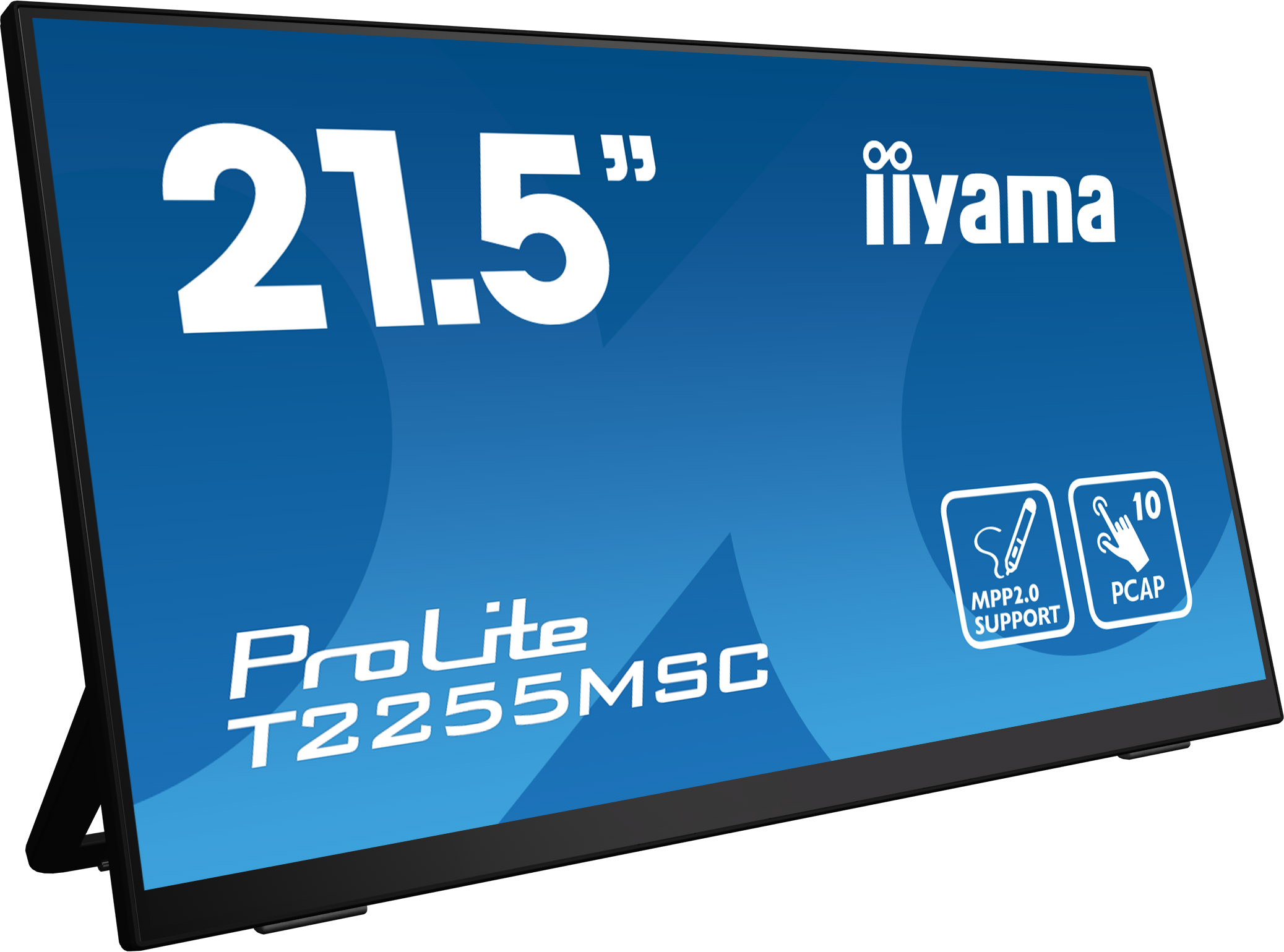 iiyama ProLite T2255MSC-B1 - 22 Zoll - 360 cd/m² - Full-HD - 1920x1080 Pixel - 10 Punkt - Multi Touch Monitor - Schwarz