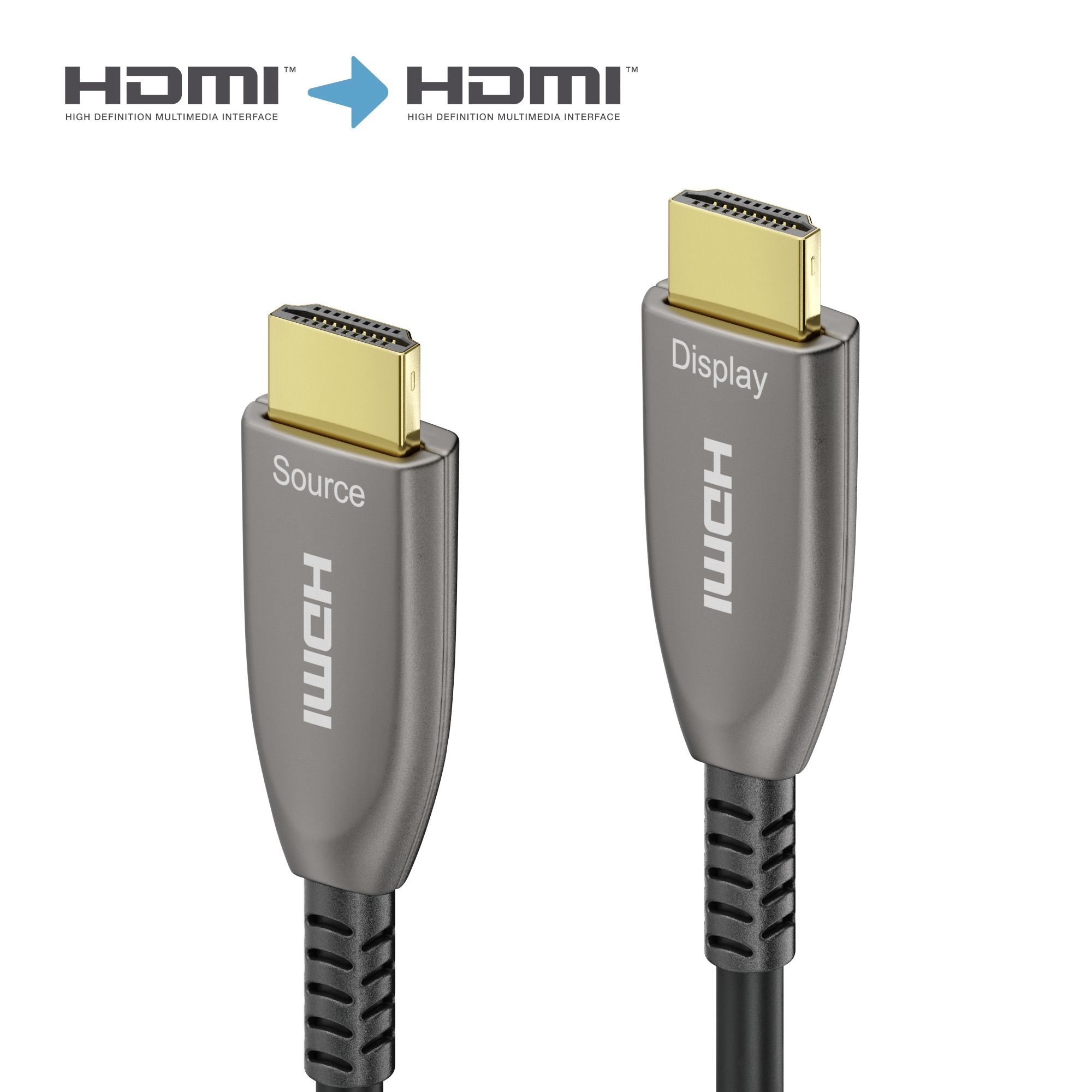 Sonero X-AOC210-250 - HDMI 4K Glasfaserkabel - 18 Gbps - 25,0m - Schwarz