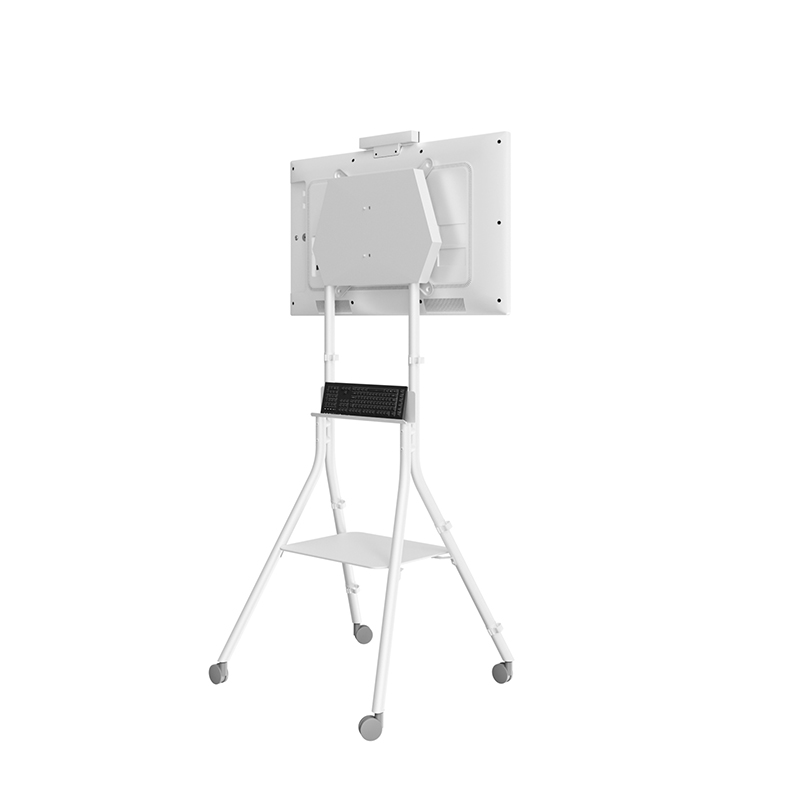 Hagor ST One:Quick - höhenverstellbares mobiles Standsystem - LG One:Quick 43 Zoll / 55 Zoll - 35 kg - VESA 400x400mm - Weiss