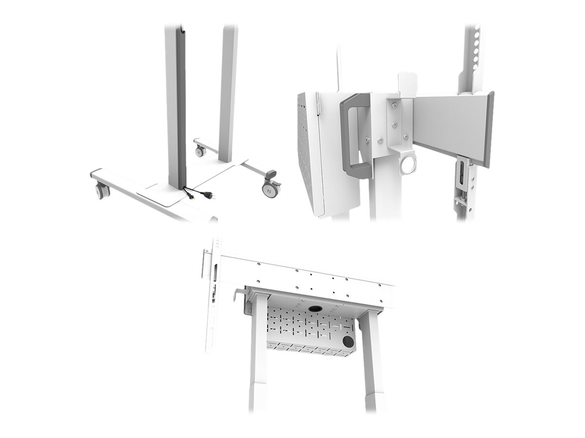 Neomounts FL55-875WH1 - motorisierter Rollwagen - 37-100 Zoll - VESA 800x600mm - bis 110kg - Weiß