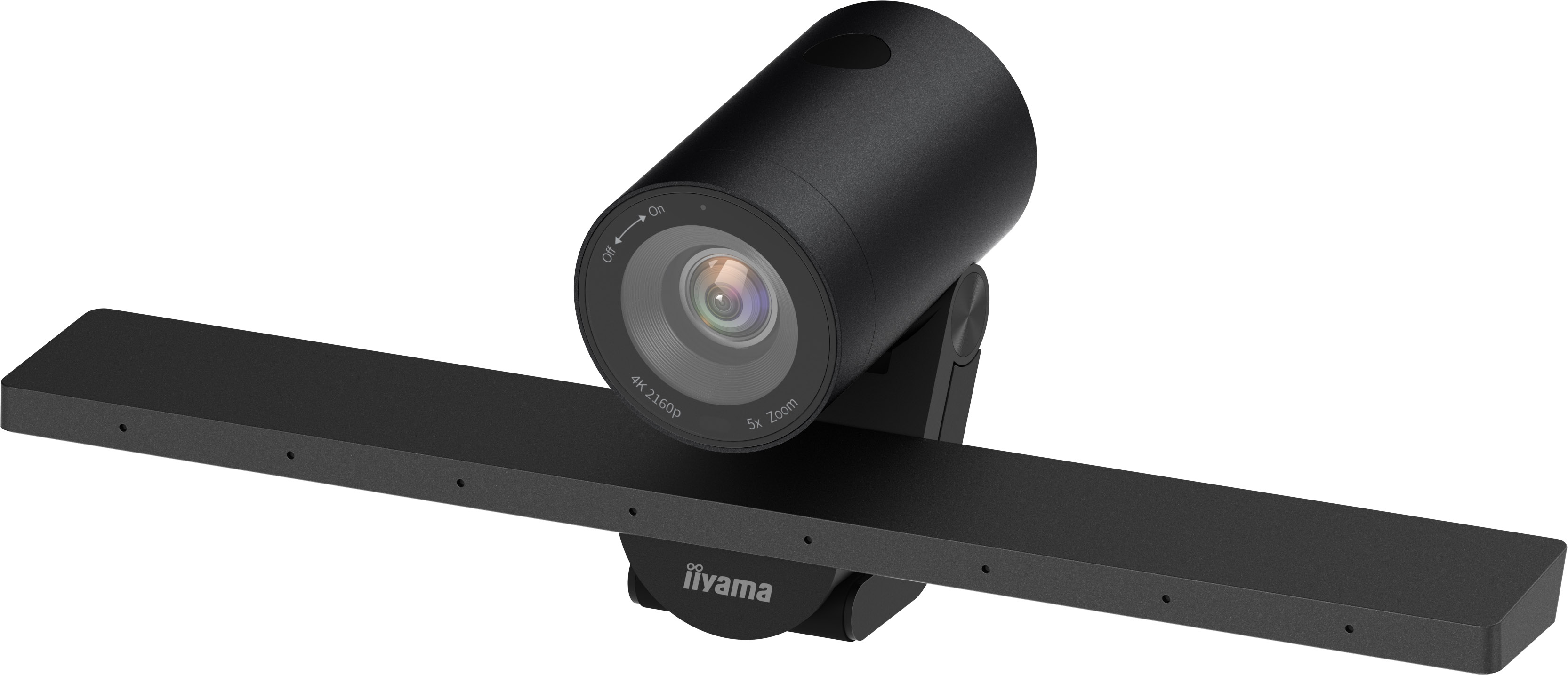 iiyama UC-CAM10PRO-MA1 - 4K Konferenz-Webcam - 8MP - USB-Kamera mit Mikrofon - 120° Sichtfeld - Auto-Framing - kleine und mittelgroße Räume