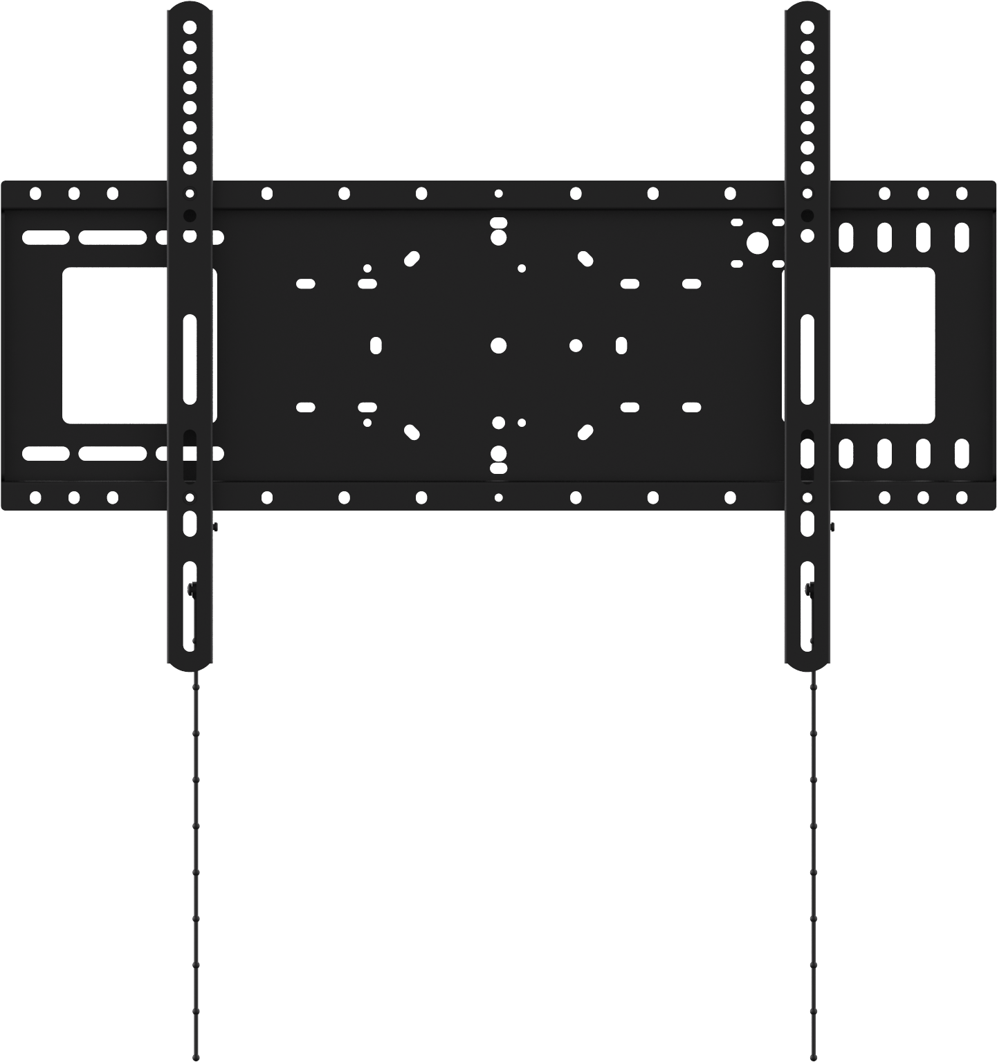 Vision VFM-W6X4 - fixe Wandhalterung - 37-75 Zoll - VESA 600x400mm - bis 100kg - Schwarz