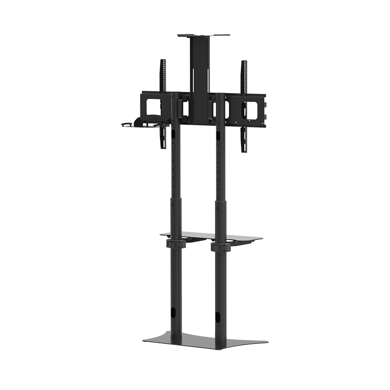 Hagor Braclabs Stand Floorbase HD - höhenverstellbares Schwerlast Standsystem - 65-100 Zoll - VESA 1000x600mm - max. 100 kg - Schwarz