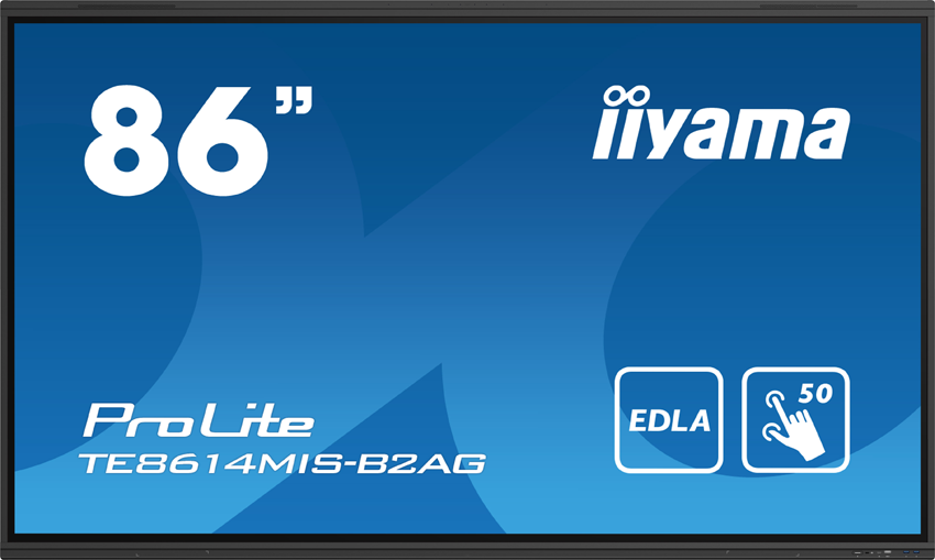 iiyama PROLITE TE8614MIS-B2AG - 86 Zoll - 435 cd/m² - 4K - Ultra-HD - 3840X2160 Pixel - 24/7 - 50 Punkt - Touch Display