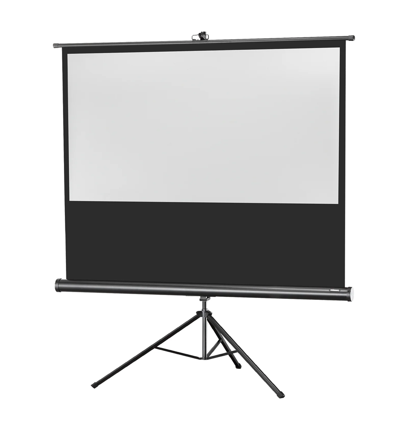 celexon Stativ-Leinwand Economy - 16:9 - BM 219 x 123 - Aufprojektion - Schwarz