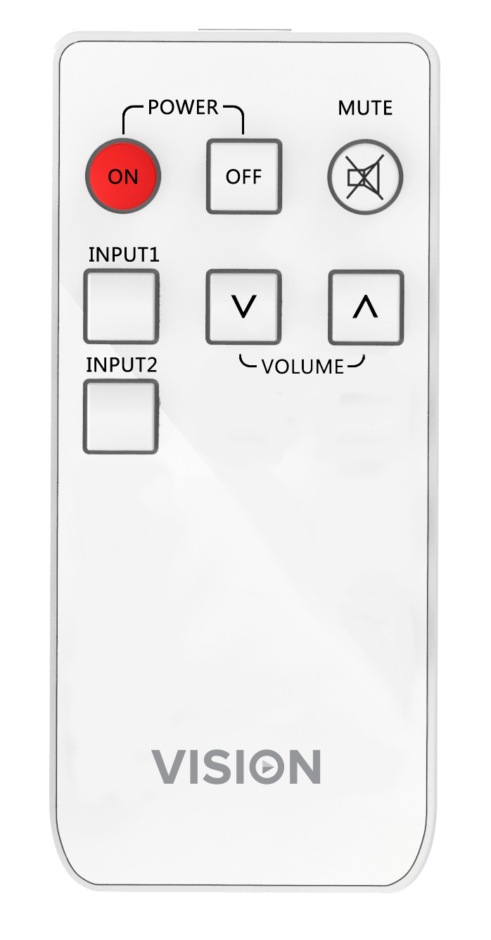 Vision TC3-AMP - Digitalverstärker - 50 Watt - 2 x Stereo-Eingänge - 1-Gang-Gehäuse - Weiss