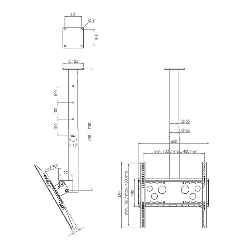 Hagor HA DH 400-700 S Abmessungen