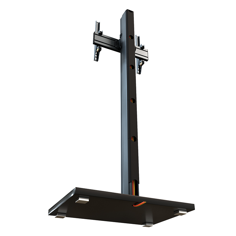 Hagor CPS Elia 160 Floorstand - höhenverstellbarer Standfuß für Displays 46 - 65 Zoll - VESA 400x400mm - bis 40kg - Landscape/Portrait - Schwarz