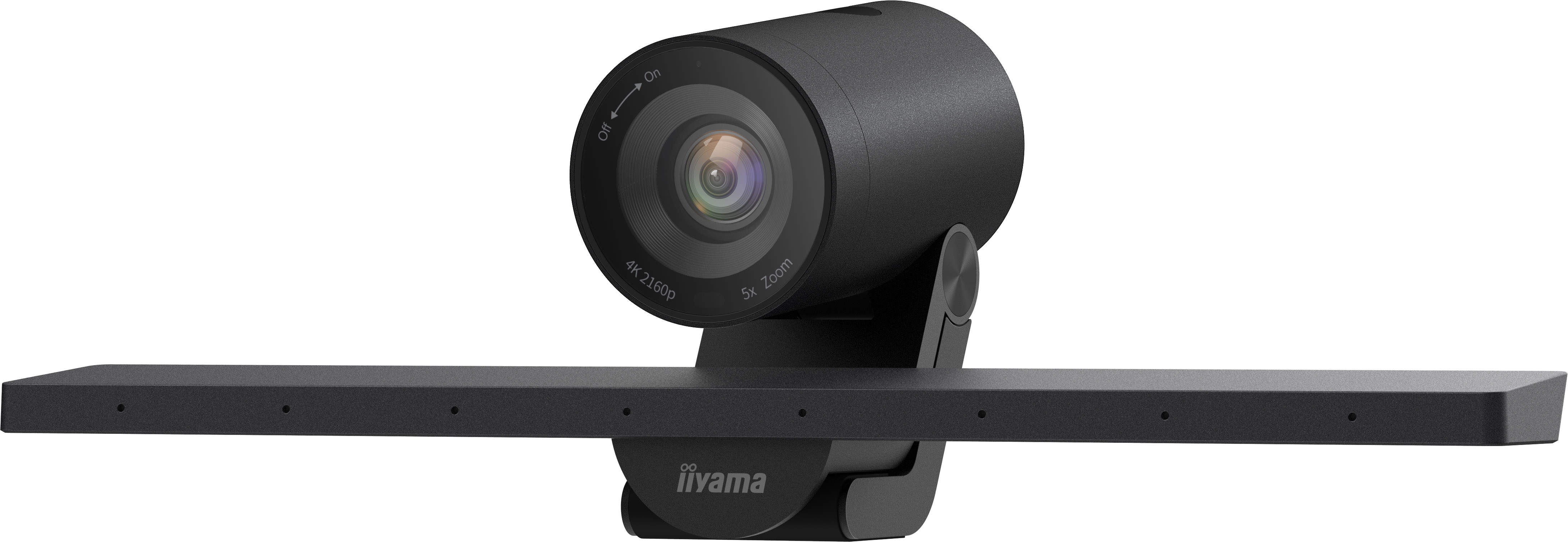 iiyama UC-CAM10PRO-MA1 - 4K Konferenz-Webcam - 8MP - USB-Kamera mit Mikrofon - 120° Sichtfeld - Auto-Framing - kleine und mittelgroße Räume