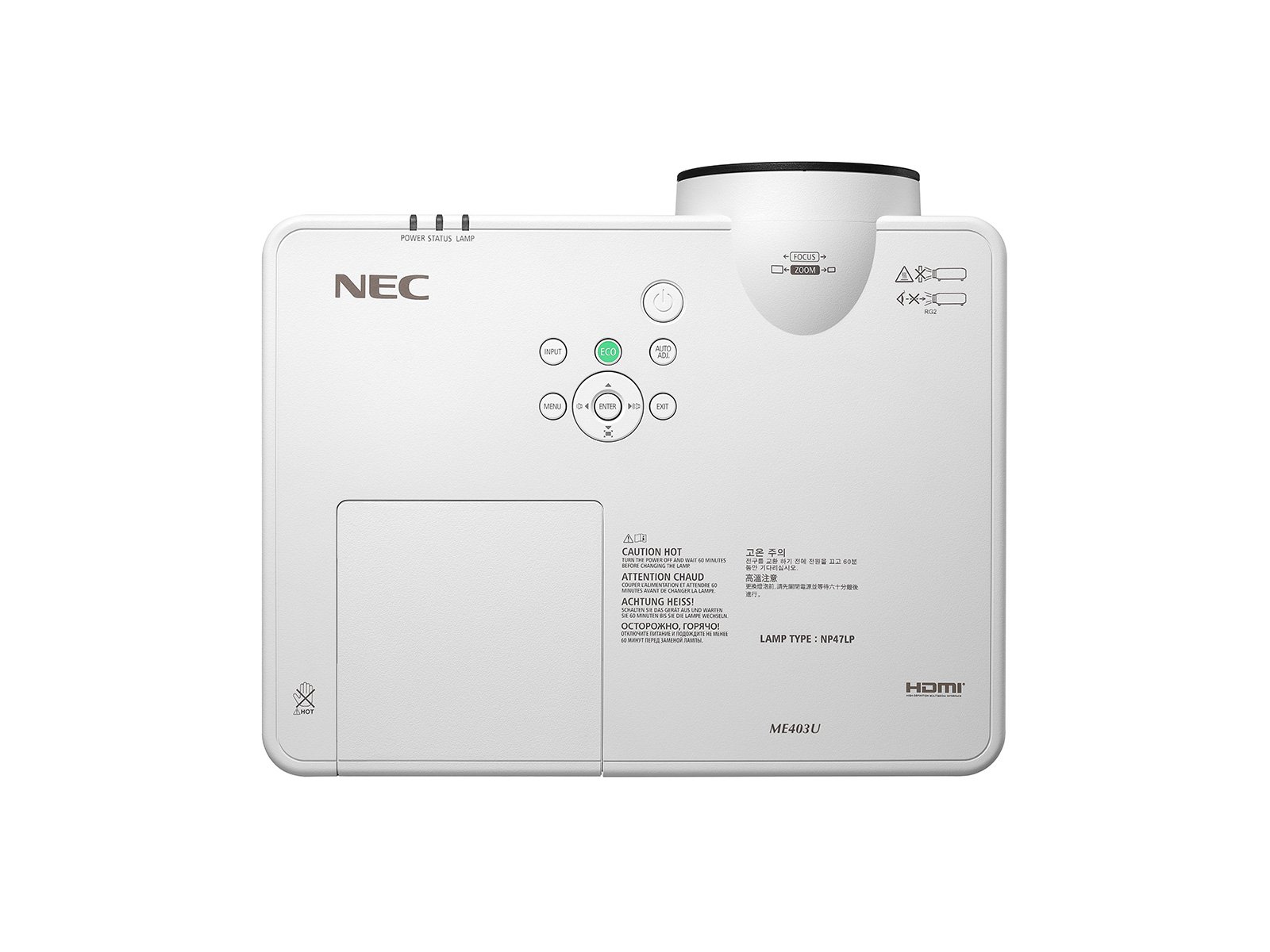 NEC ME403U - WUXGA - 4000 ANSI - LCD Projektor - Weiss