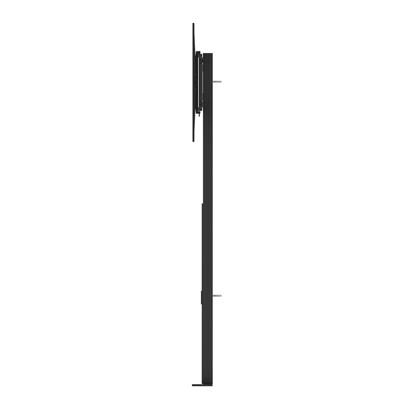 Hagor Pro-Tower Wall Dual - Standsystem zur Boden-Wandmontage - 2x 55-65 Zoll - Side-by-Side 55kg - VESA 600x400mm - Schwarz