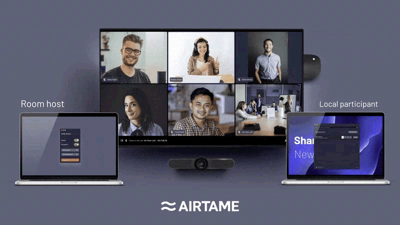 Airtame Hub Starter-Pack - Konferenzsystem für hybride Meetingräume - Cloud-Management - ScreenSharing - Airplay - Miracast - WiFi - Bluetooth - BYOM und BYOD - 1 Jahr Hybrid-Lizenz inklusive