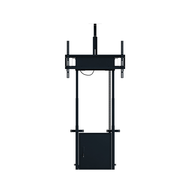 Hagor HP Twin Lift FW-B - elektrisch höhenverstellbares Liftsystem zur Boden-Wand Montage - 55-86 Zoll - VESA 900x600mm -  bis 120kg - Schwarz