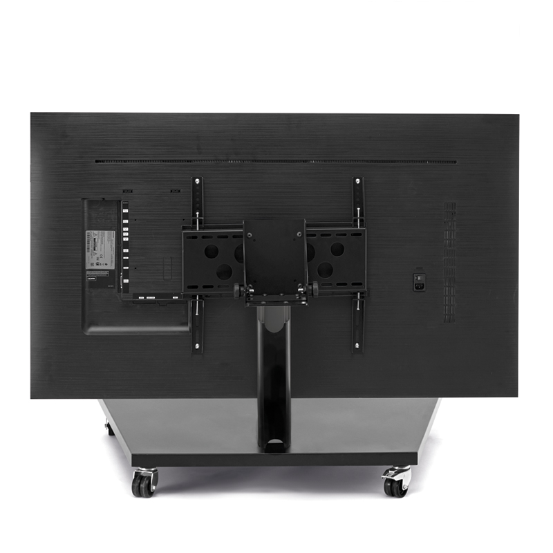 Hagor BrackIT Stand Low Tilt - niedriges mobiles Standsystem - Display-Neigung bis 90° - 32-55 Zoll - VESA 400x400mm - bis 30kg - Schwarz