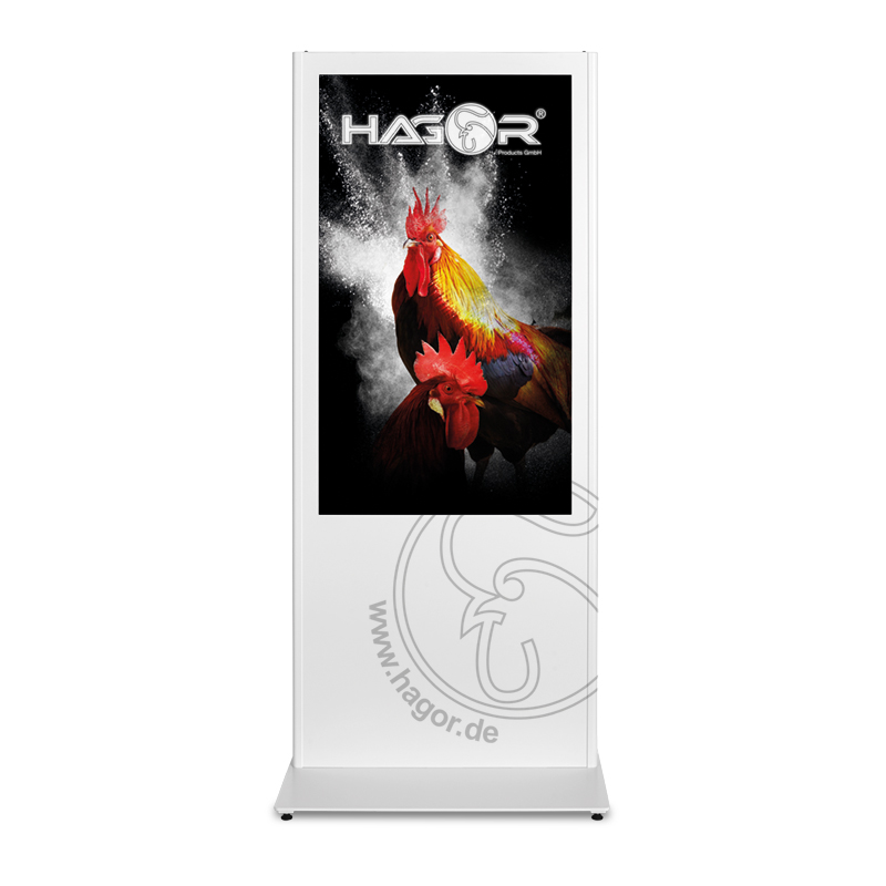 Hagor vis-it® Portrait 42-46 Zoll - Indoorstele - 42-46 Zoll - Hochformat - Schwarz